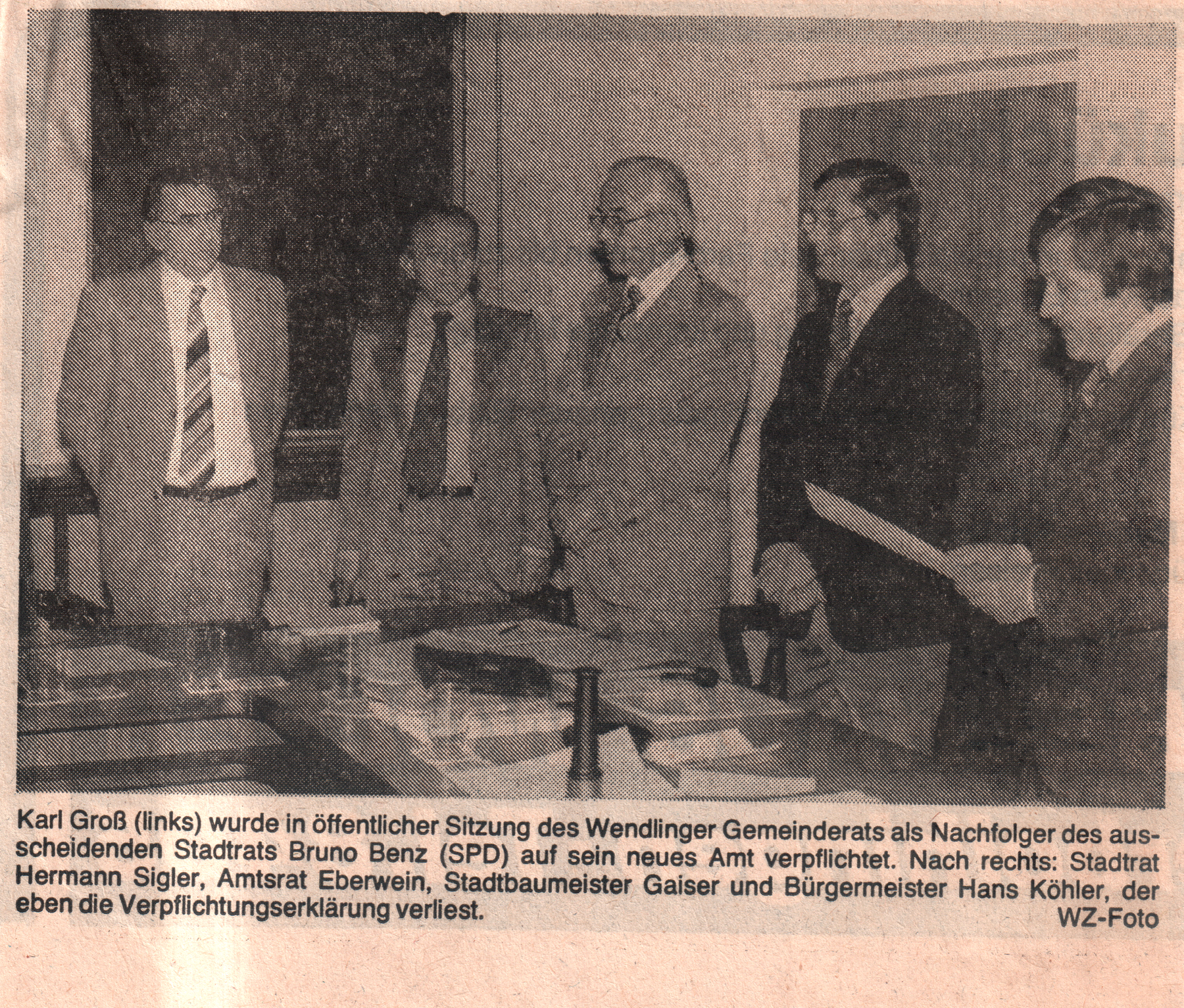 Zeitungsausschnitt: Wendlinger Zeitung