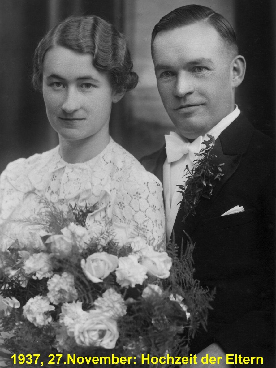 Hochzeitsaufnahme der Eltern Köhler