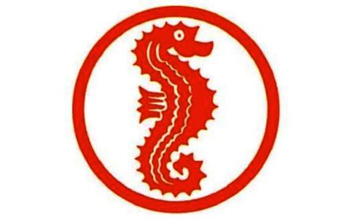 orangenes Seepferdchen